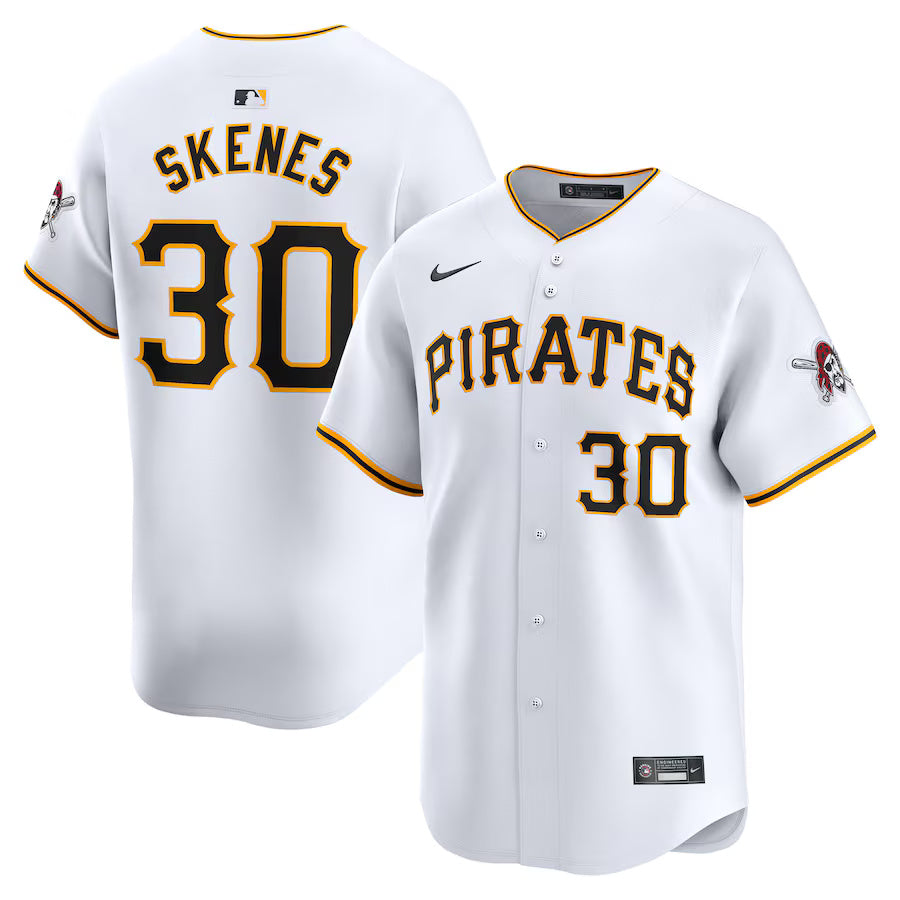 Paul Skenes Pittsburgh Pirates Nike Home Replica Player Jersey - White