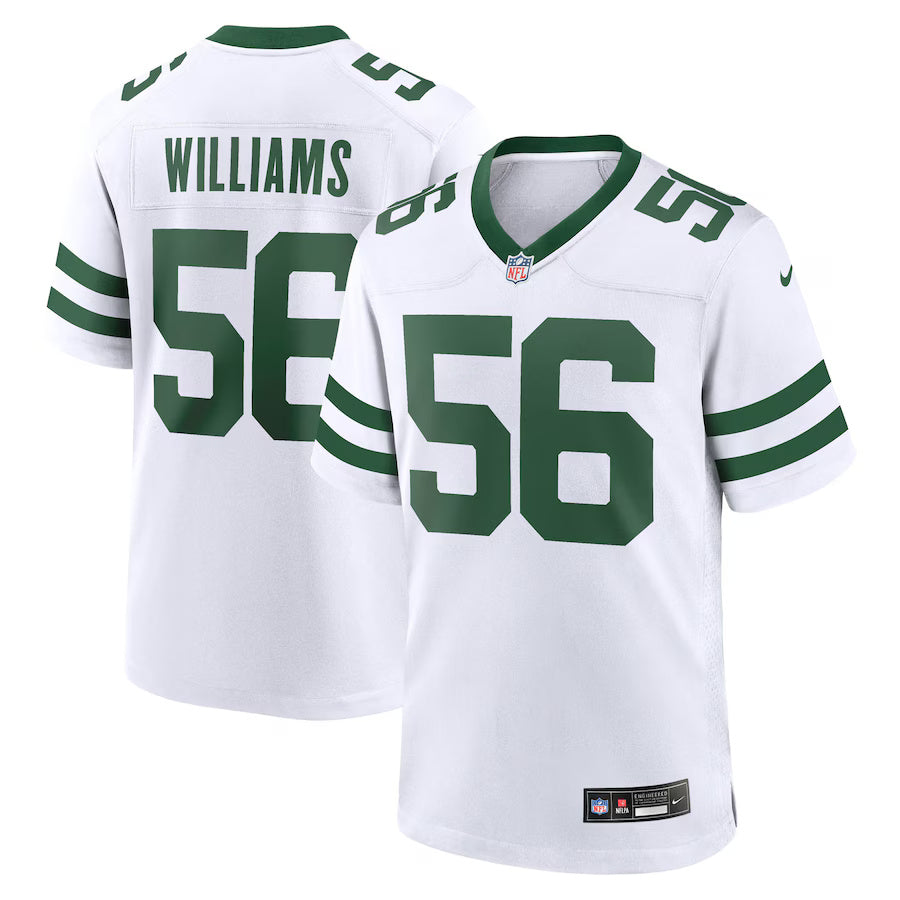 Quincy Williams New York Jets Nike Game Player Jersey - Legacy White