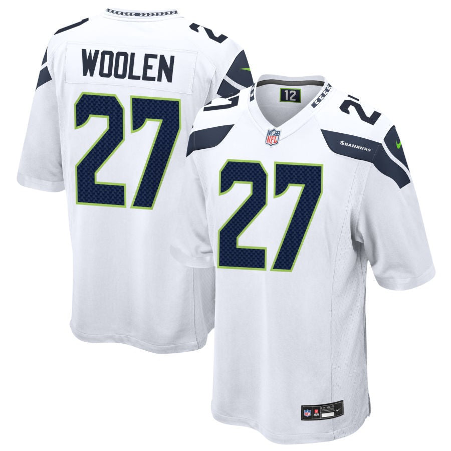 Riq Woolen Seattle Seahawks Nike Game Player Jersey - White