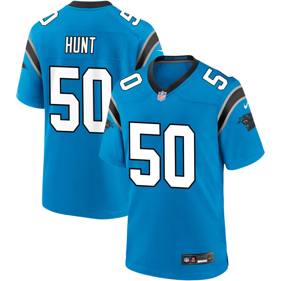 Robert Hunt Carolina Panthers Nike Alternate Game Player Jersey - Blue