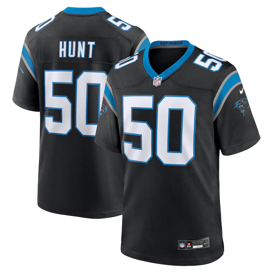 Robert Hunt Carolina Panthers Nike Game Player Jersey - Black
