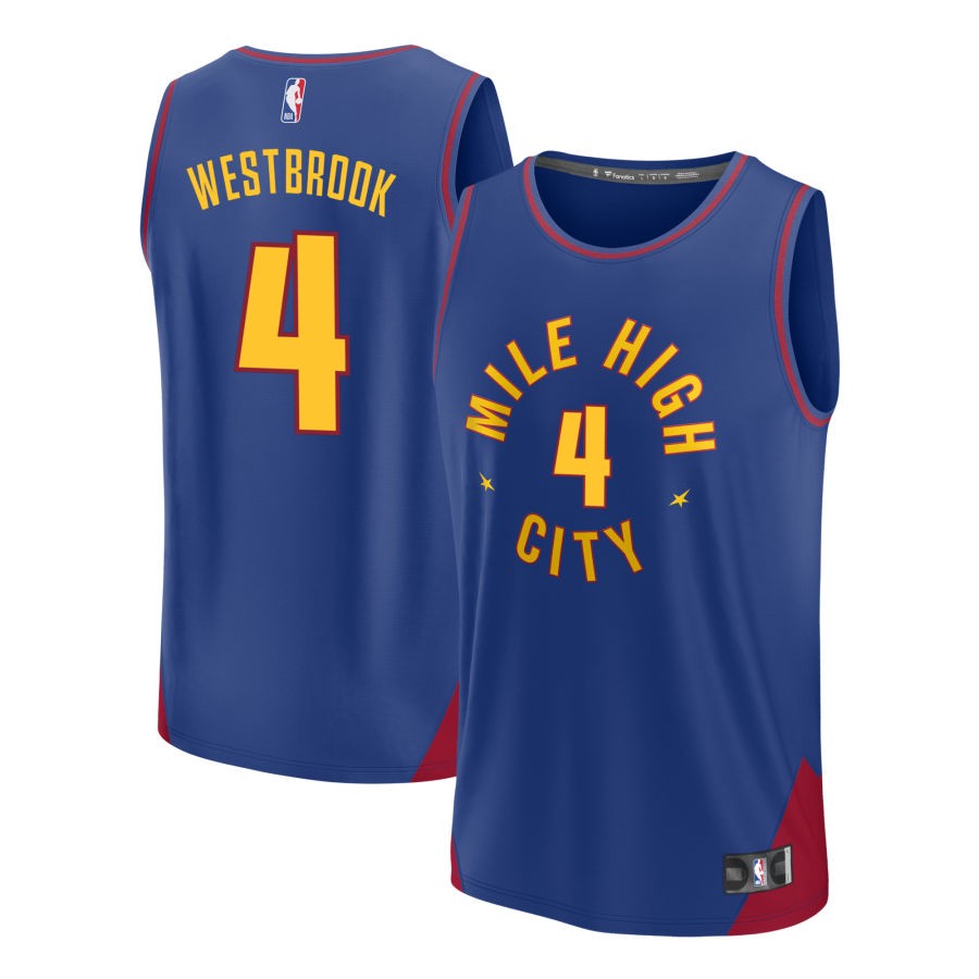 Russell Westbrook Denver Nuggets Nike Swingman Statement Jersey - Blue