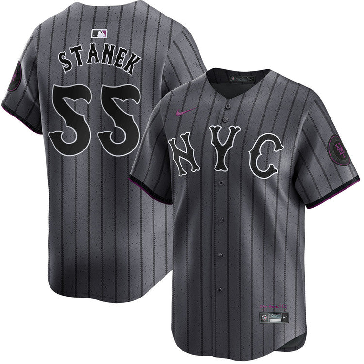 Ryne Stanek New York Mets 2024 Nike City Connect Limited Player Jersey - Graphite