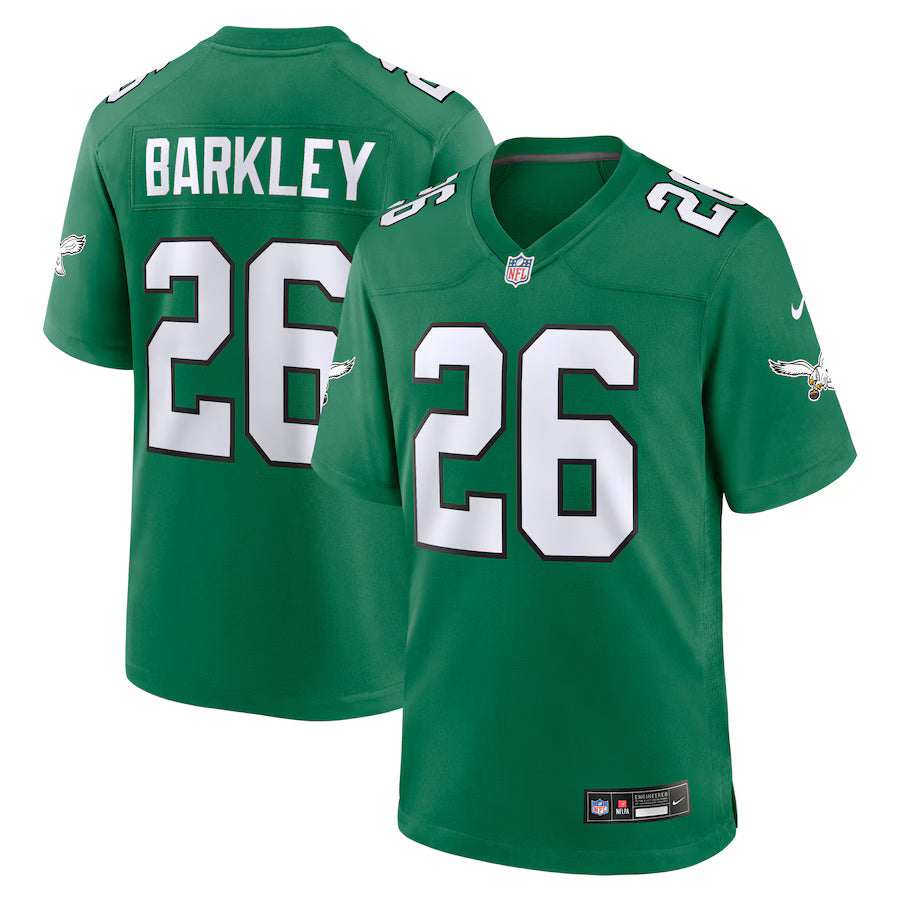 Saquon Barkley Philadelphia Eagles Nike Alternate Game Player Jersey - Kelly Green