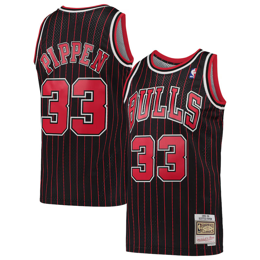Scottie Pippen Chicago Bulls Throwback Player Jersey - Black