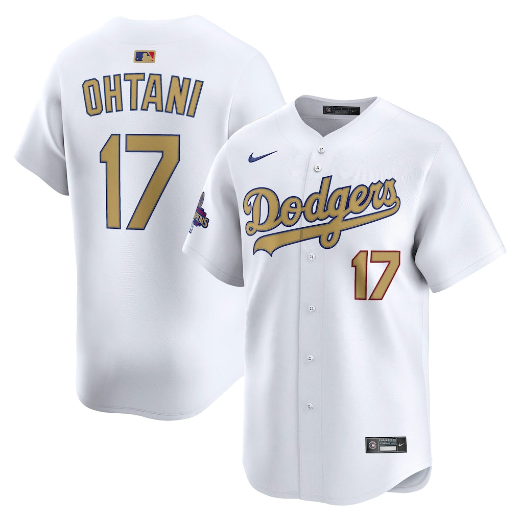 Shohei Ohtani Los Angeles Dodgers Nike 2025 Gold Limited Player Jersey - White