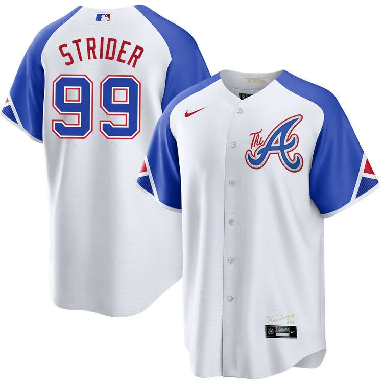 Spencer Strider Atlanta Braves 2023 Nike City Connect Limited Player Jersey - White