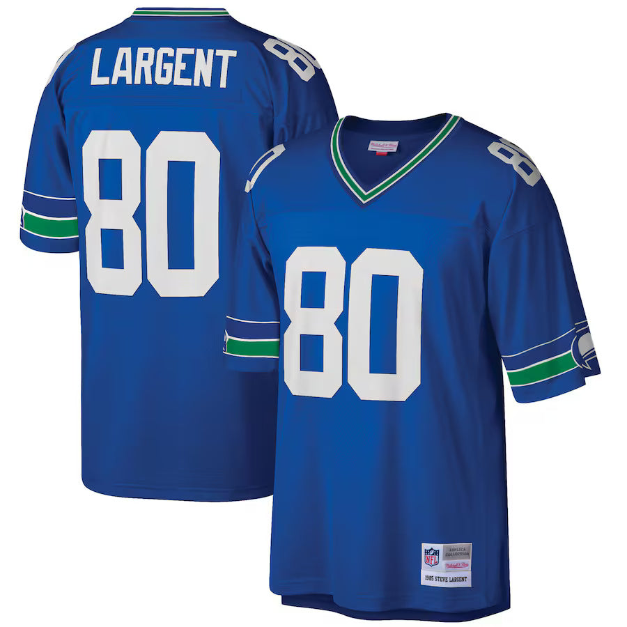 Steve Largent Seattle Seahawks Throwback Player Jersey - Royal