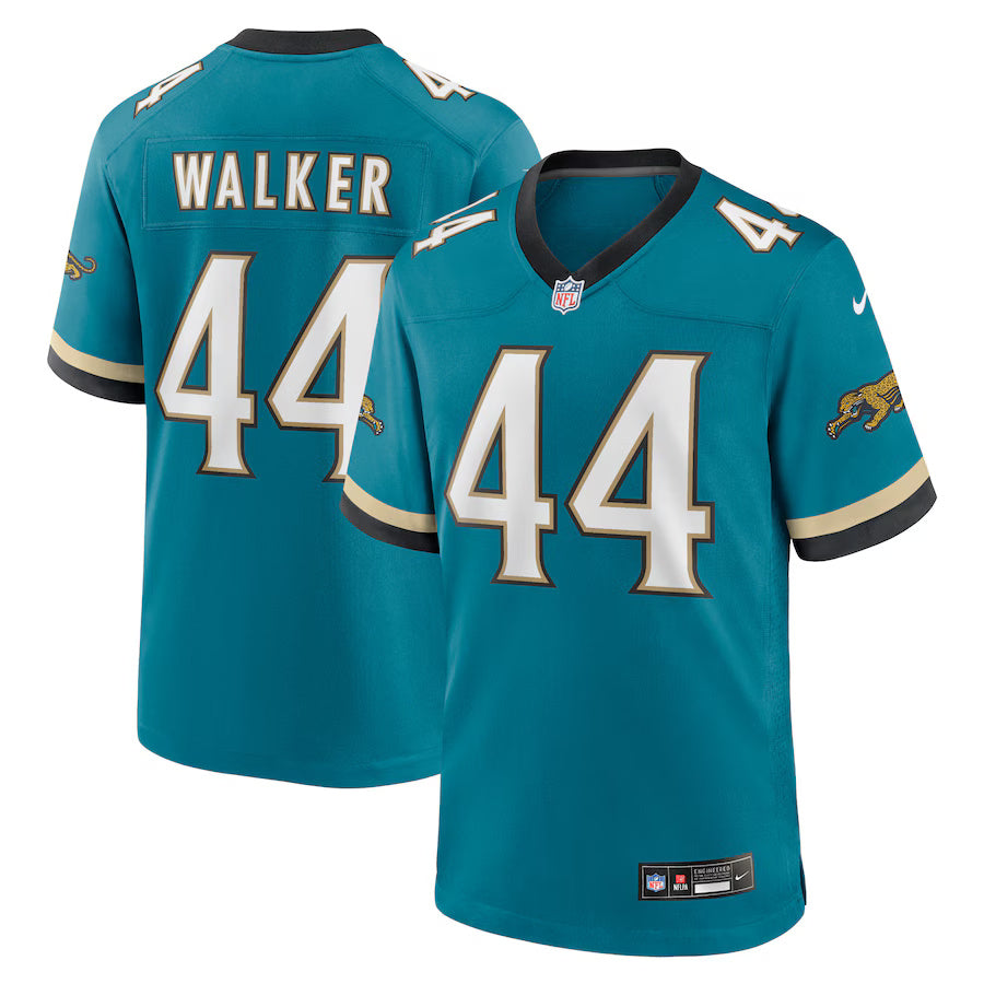 Travon Walker Jacksonville Jaguars Nike Prowler Throwback Game Player Jersey - Teal