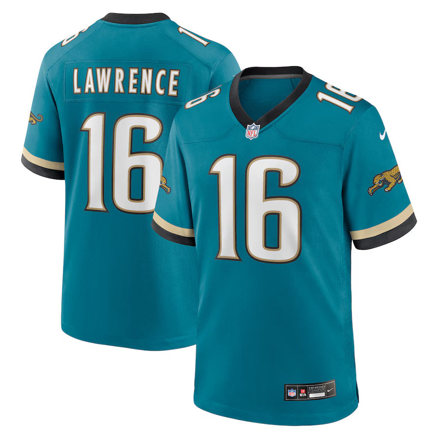 Trevor Lawerence Jacksonville Jaguars Nike Prowler Throwback Game Player Jersey - Teal