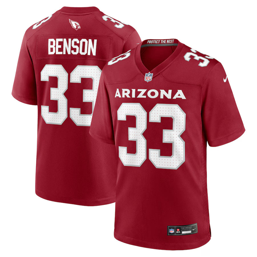 Trey Benson Arizona Cardinals Nike Game Player Jersey - Cardinal