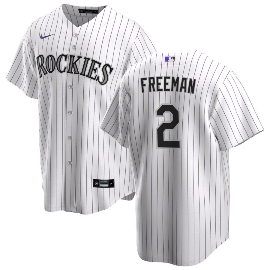 Tyler Freeman Colorado Rockies Nike Home Replica Player Jersey - White