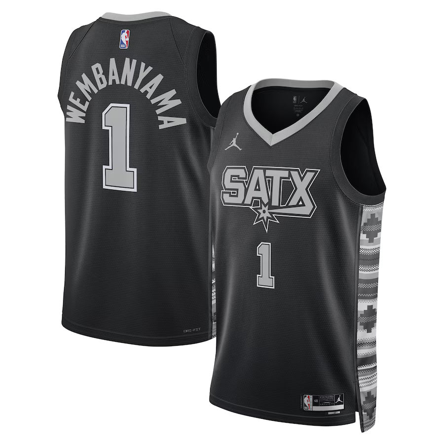 Victor Wembanyama San Antonio Spurs Nike Swingman Statement Jersey - Black