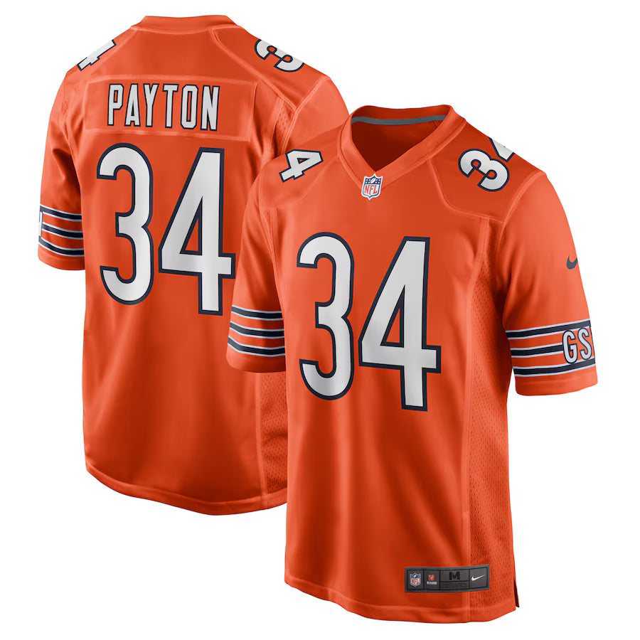 Walter Payton Chicago Bears Throwback Player Jersey - Orange