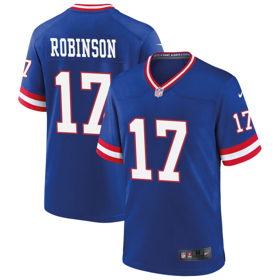 Wan'Dale Robinson New York Giants Nike Classic Game Player Jersey - Royal