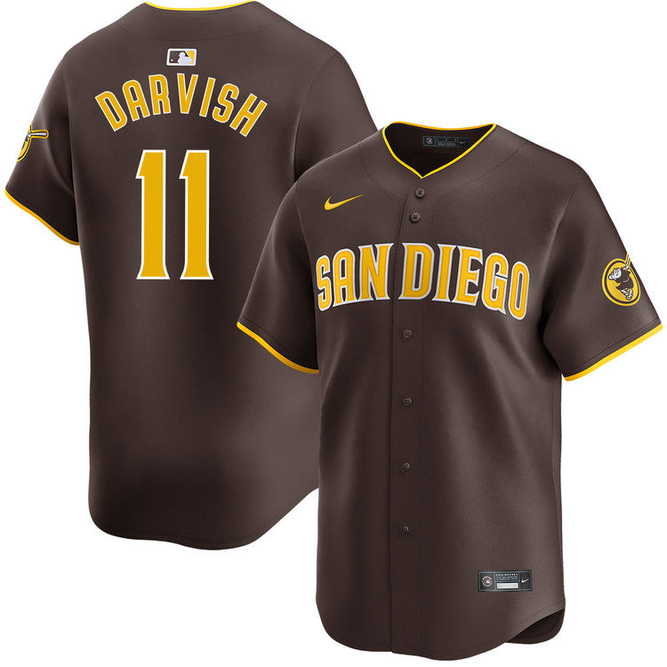 Yu Darvish San Diego Padres Nike Alternate Limited Player Jersey - Brown
