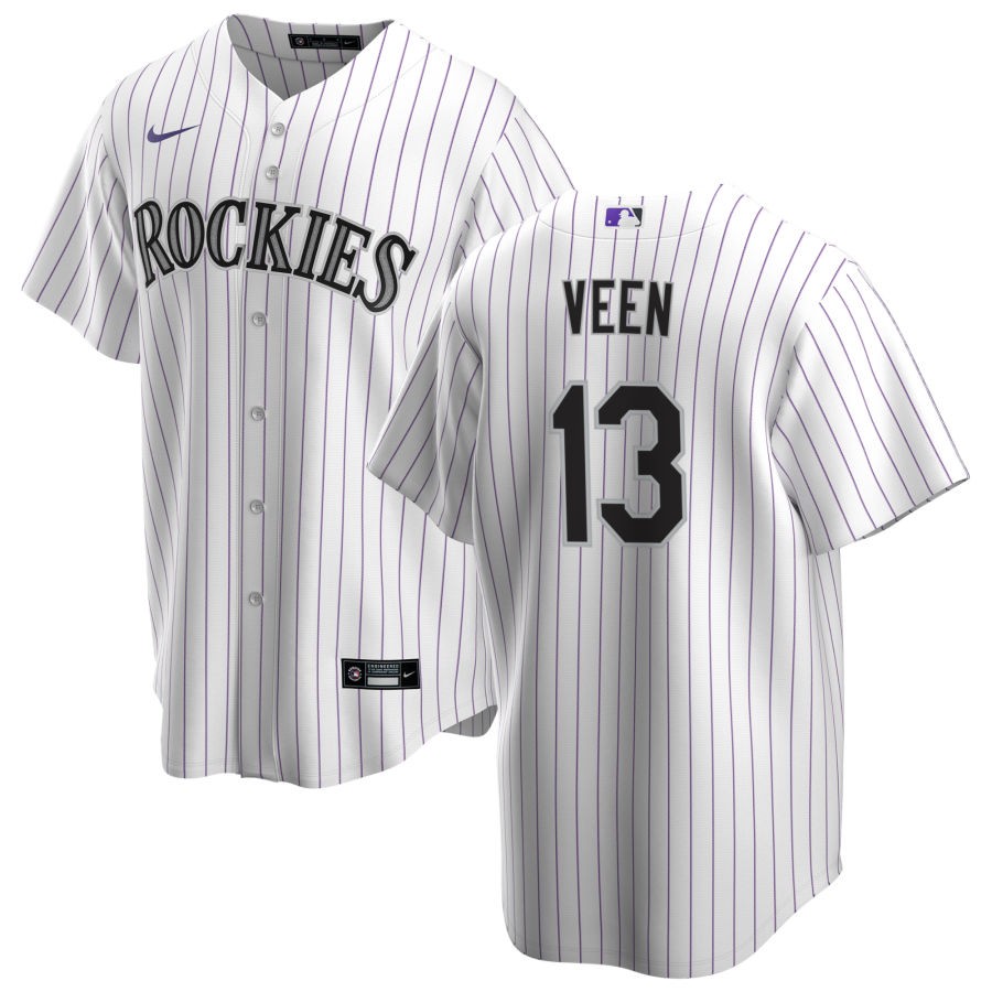 Zac Veen Colorado Rockies Nike Home Replica Player Jersey - White