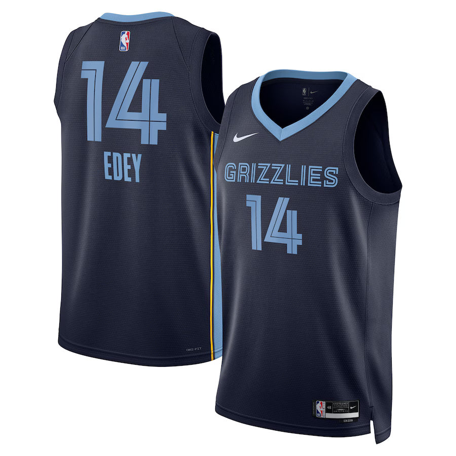 Zach Edey Memphis Grizzlies Nike Swingman Icon Jersey - Navy