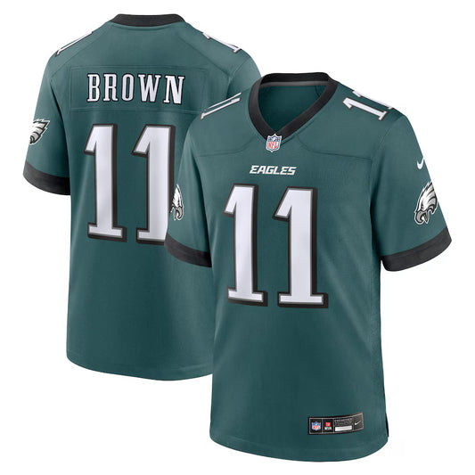 A.J. Brown Philadelphia Eagles Nike Game Player Jersey - Midnight Green