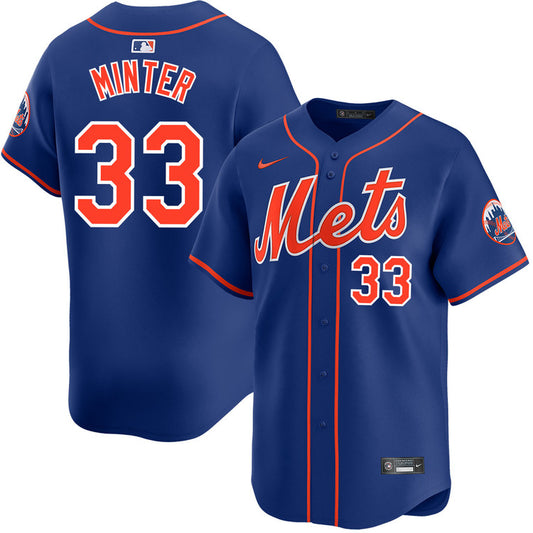 A.J. Minter New York Mets Nike Alternate Limited Player Jersey - Royal