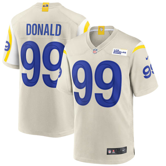 Aaron Donald Los Angeles Rams Throwback Player Jersey - Bone