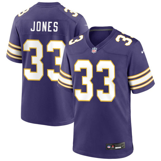 Aaron Jones Minnesota Vikings Nike Classic Game Player Jersey - Purple