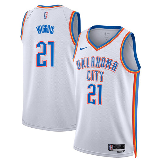 Aaron Wiggins Oklahoma City Thunder Nike Swingman Association Jersey - White