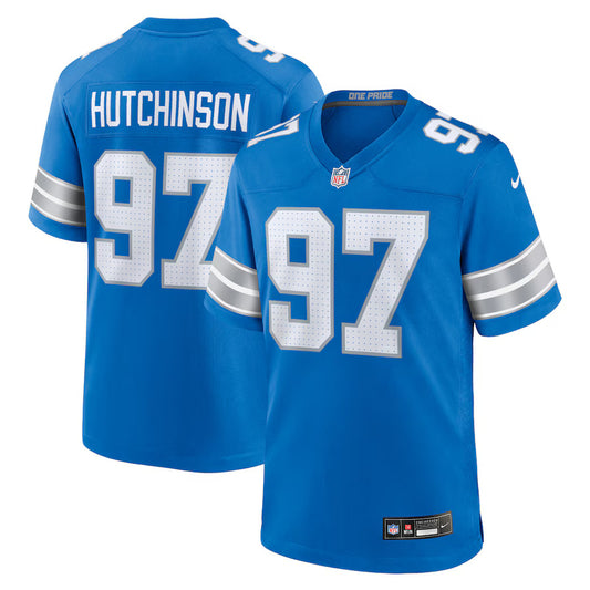 Aidan Hutchinson Detroit Lions Nike Game Player Jersey - Blue