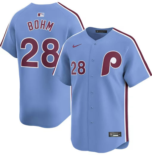 Alec Bohm Philadelphia Phillies Nike Alternate Limited Player Jersey - Light Blue
