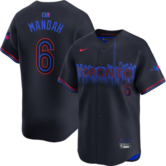 Alek Manoah Toronto Blue Jays 2024 Nike City Connect Limited Player Jersey - Black