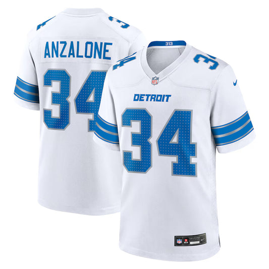 Alex Anzalone Detroit Lions Nike Game Player Jersey - White