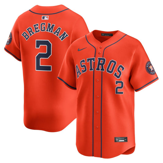 Alex Bregman Houston Astros Nike Alternate Limited Player Jersey - Orange