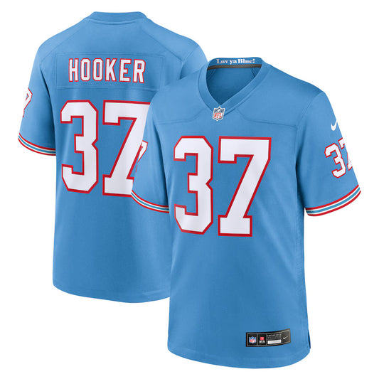 Amani Hooker Tennessee Titans Nike Oilers Throwback Game Player Jersey - Light Blue