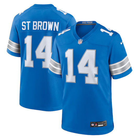 Amon-Ra St. Brown Detroit Lions Nike Game Player Jersey - Blue