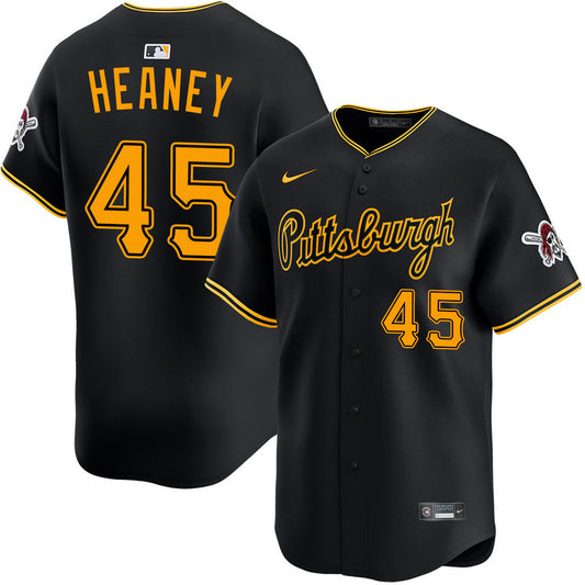 Andrew Heaney Pittsburgh Pirates Nike Alternate Limited Player Jersey - Black