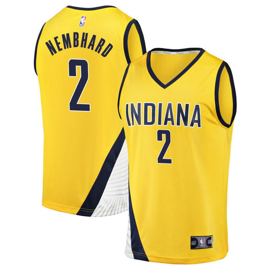 Andrew Nembhard Indiana Pacers Nike Swingman Statement Jersey - Gold