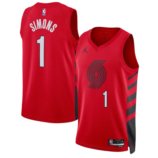 Anfernee Simons Portland Trail Blazers Nike Swingman Statement Jersey - Red