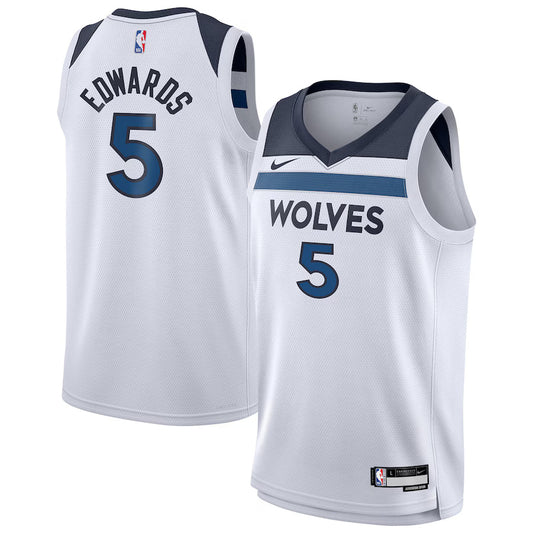 Anthony Edwards Minnesota Timberwolves Nike Swingman Association Jersey - White