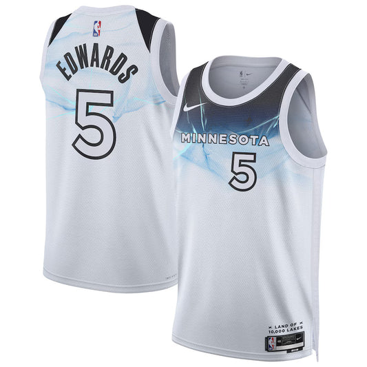 Anthony Edwards Minnesota Timberwolves 2024/2025 Nike Swingman City Jersey - White