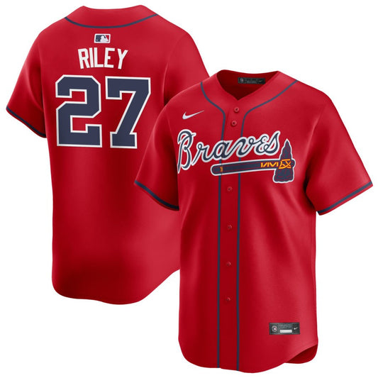 Austin Riley Atlanta Braves Nike Alternate Limited Player Jersey - Red