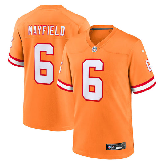 Baker Mayfield Tampa Bay Buccaneers Nike Throwback Game Player Jersey - Orange