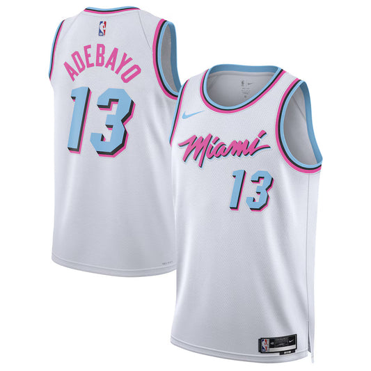 Bam Adebayo Miami Heat Nike Swingman Vice City Jersey - White