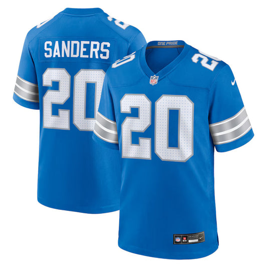 Barry Sanders Detroit Lions Throwback Player Jersey - Blue