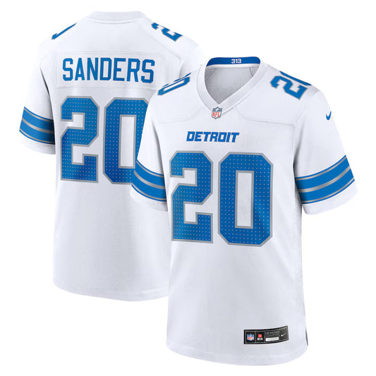 Barry Sanders Detroit Lions Throwback Player Jersey - White