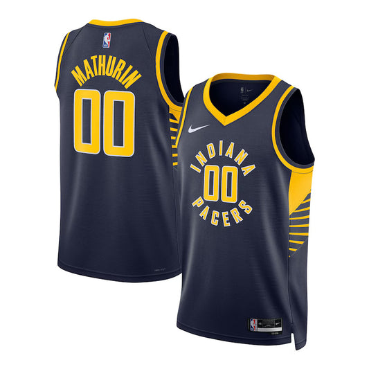 Bennedict Mathurin Indiana Pacers Nike Swingman Icon Jersey - Navy