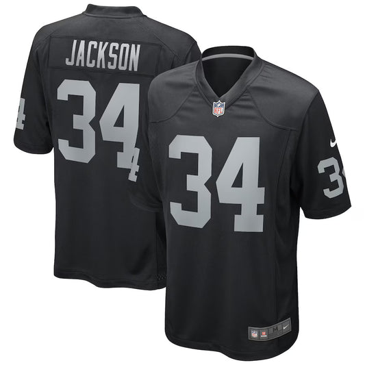 Bo Jackson Las Vegas Raiders Throwback Player Jersey - Black