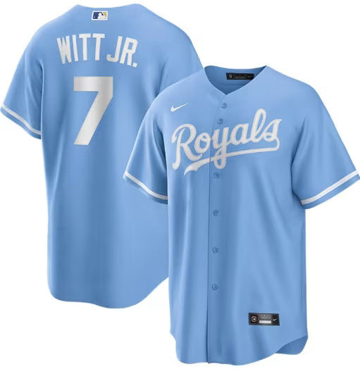 Bobby Witt Jr. Kansas City Royals Nike Alternate Limited Player Jersey - Light Blue