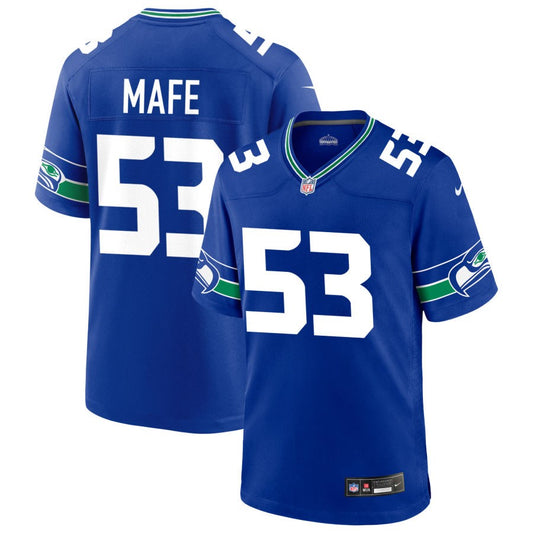 Boye Mafe Seattle Seahawks Nike Throwback Game Player Jersey - Royal