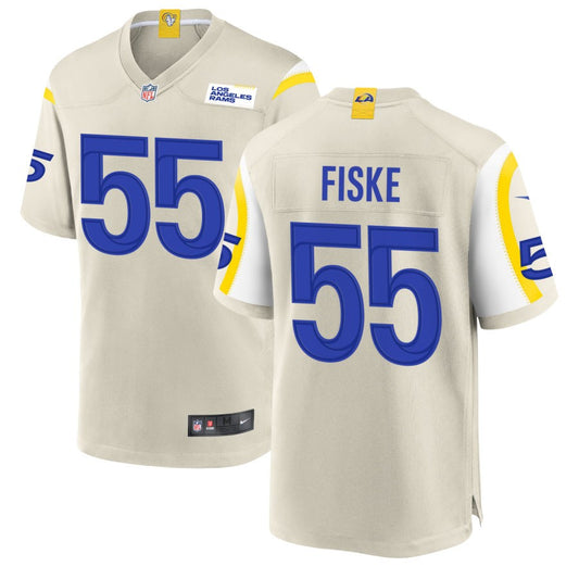 Braden Fiske Los Angeles Rams Nike Game Player Jersey - Bone