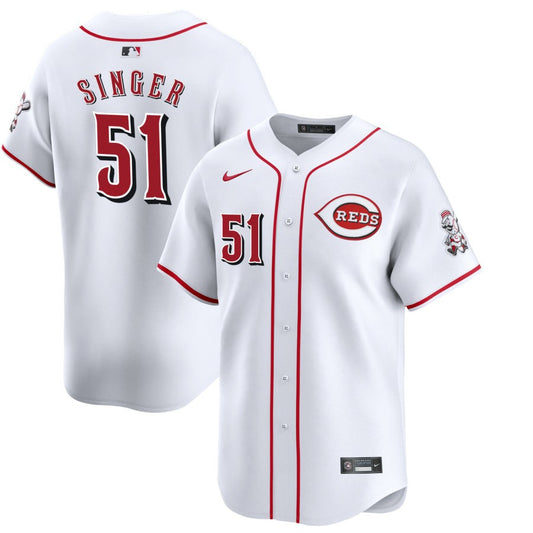 Brady Singer Cincinnati Reds Nike Home Replica Player Jersey - White